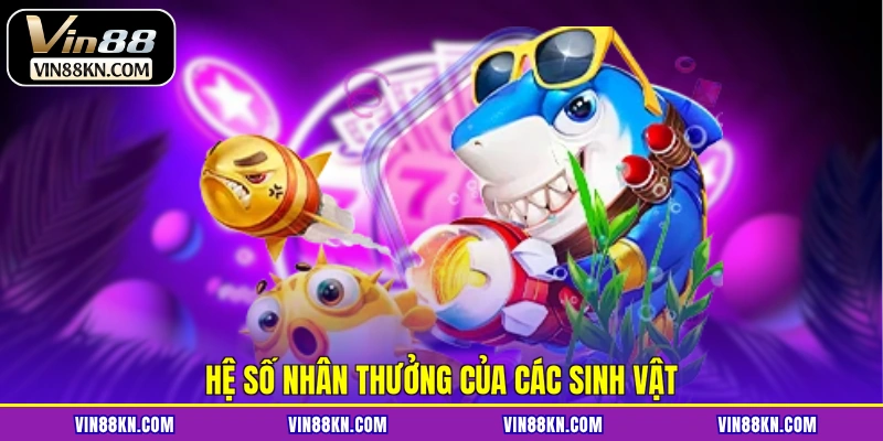Hệ số nhân thưởng của các sinh vật